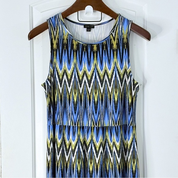 J. Jill Wearever Collection Ikat Print Midi Dress - Picture 3 of 13